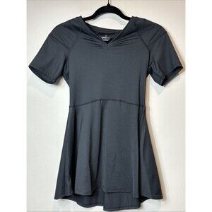 Copper Life Compression Shirt Black Peplum Athletic Top  NWT Sz Medium